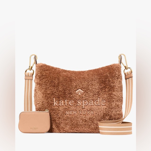 Authentic Kate Spade Rosie Faux Fur Medium Crossbody (EUC) LIKE NEW - Picture 1 of 6